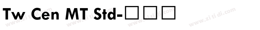 Tw Cen MT Std字体转换